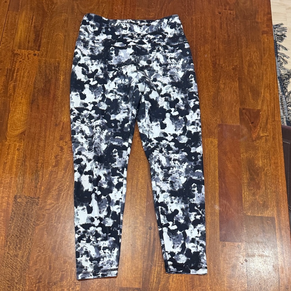 Balance Collection Black and White Abstract Leggings
